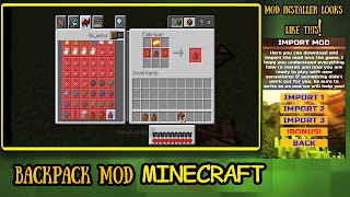 Backpack Mod For Minecraft スクリーンショット 1