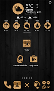 برنامه‌نما Chronus - Circle Wood Icon Set عکس از صفحه