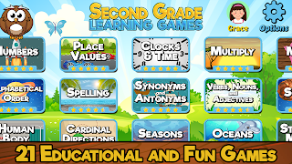 برنامه‌نما Second Grade Learning Games عکس از صفحه