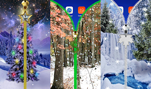 Winter lock screen. اسکرین شاٹ 7