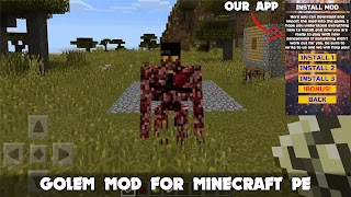 Iron Golem Mod Minecraft PE اسکرین شاٹ 4
