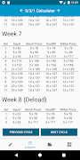 Wendler 5/3/1 program calculat スクリーンショット 2