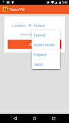 FlashVPN Fast VPN Proxy تصوير الشاشة 1