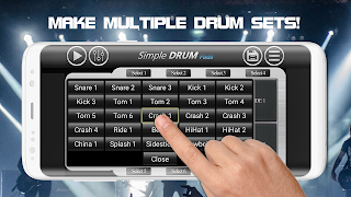 برنامه‌نما Simple Drum Pads عکس از صفحه