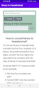 Binary to Hexadecimal スクリーンショット 1