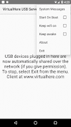برنامه‌نما VirtualHere USB Server عکس از صفحه
