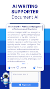 AI Writer - Document Reader captura de pantalla 1