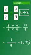 เครื่องคิดเลขเศษส่วน / ตัวแก้ ภาพหน้าจอ 7