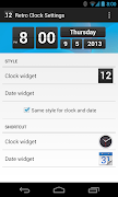 Retro Clock Settings plakat