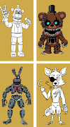 Coloring Five Nights پوسٹر