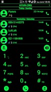 Dialer Theme Black Green drupe ภาพหน้าจอ 5