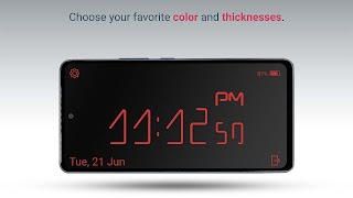 Night Clock - Animated Digits syot layar 2