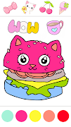 Kawaii Coloring Book Glitter تصوير الشاشة 5