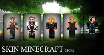 Poster Thor Skin Minecraft