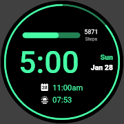 برنامه‌نما Simple Digital Watch Face عکس از صفحه