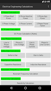برنامه‌نما Electrical Calculations عکس از صفحه