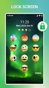 برنامه‌نما قفل صفحه Emoji عکس از صفحه