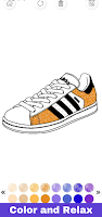 Sneakers Coloring Book Glitter capture d'écran 3