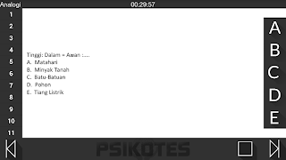2 Schermata CBT Psikotes