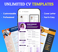 برنامه‌نما Resume Builder, PDF: CV Maker عکس از صفحه