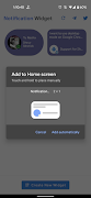 Notification Widget تصوير الشاشة 4