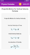 Physics Formulas Screenshot 2