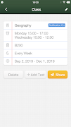 ClassTable - Study Timetable & اسکرین شاٹ 2