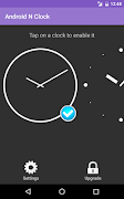 Nougat Clock for Android captura de pantalla 7