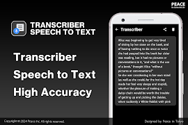 Transcriber - Speech to Text 포스터