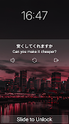 Learn Japanese on Lockscreen اسکرین شاٹ 2