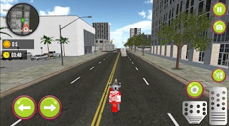Moto Pizza Delivery Game capture d'écran 2