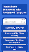 AI Book Summaries Generator syot layar 2