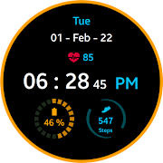 Blue Ring Watch Face स्क्रीनशॉट 3