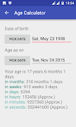 Age + Date Calculator Plakat
