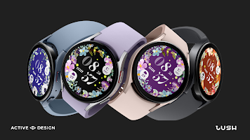 Lush: Flower Watch Face capture d'écran 1