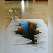 Poster Disegno Illusione