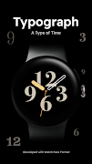 Typograph - Analog Watch Face Cartaz