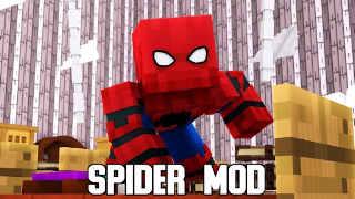 Spider Mod Man for Minecraft PE poster