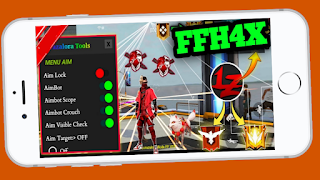 ffh4x mod menu hack ff スクリーンショット 1