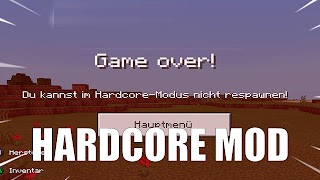 Hardcore Mod for MCPE اسکرین شاٹ 1