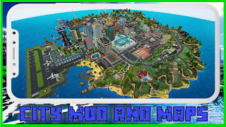 City Maps Minecraft Mod اسکرین شاٹ 1