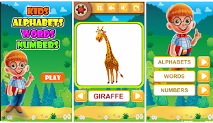 Kids Alphabets Words Numbers โปสเตอร์