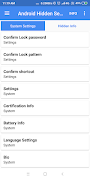 Hidden Android settings capture d'écran 1