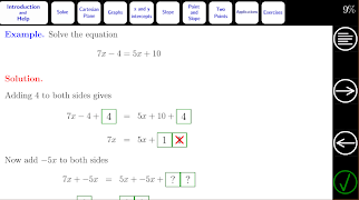 Algebra Tutorial 2: Linear Eqs captura de pantalla 1