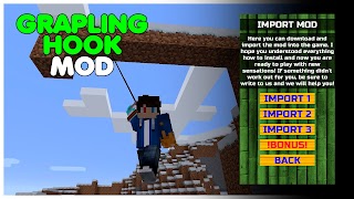 Grapling Hook Mod Minecraft PE Screenshot 1