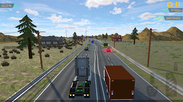 Игра Long Road Truck Driving постер