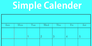 Simple Calendar স্ক্রিনশট 1