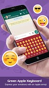 برنامه‌نما Green Apple Keyboard عکس از صفحه