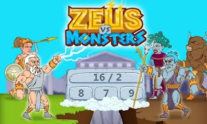 Math Games - Zeus vs. Monsters اسکرین شاٹ 1