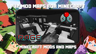 PVP mod maps for Minecraft Cartaz